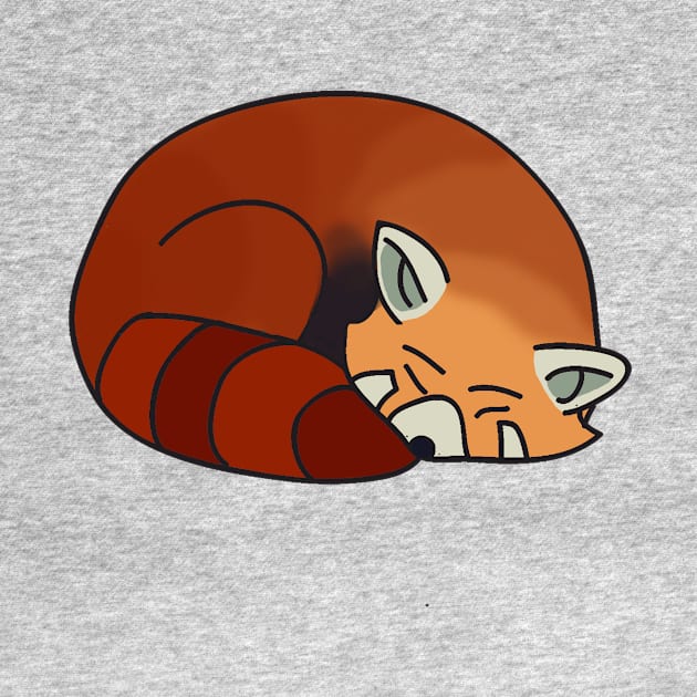 Sleepy Red Panda by saradaboru